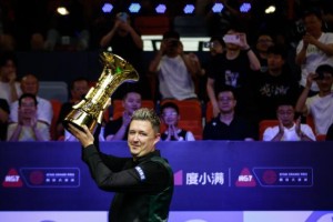 开云-威尔逊夺斯诺克西安大奖赛冠军：我拿回了主动权